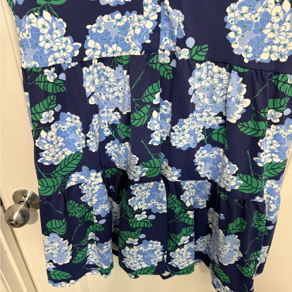 MAHI GOLD Blue and Green Floral Dress - Picture 8 of 12